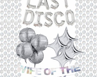 Laatste Disco Decoratieset, Vrijgezellenfeest Decoratieset, Hen Do Decoratiebundel, Vrouw van de Feestdecoratiebundel, Laatste Disco Vrijgezellenfeest