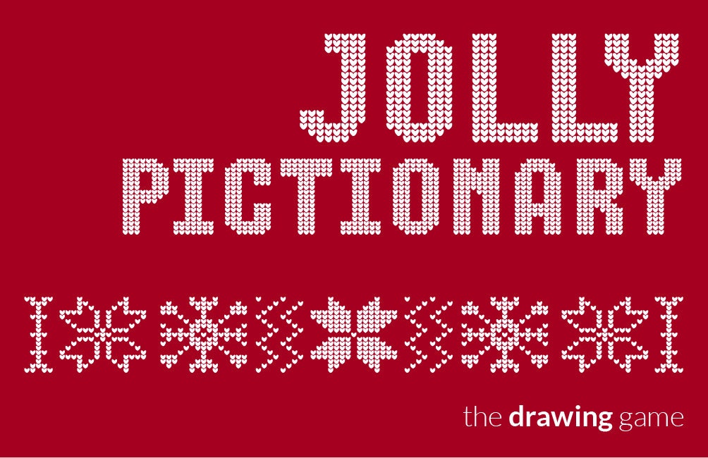 Christmas Game Christmas Party Game Christmas Pictionary | Etsy