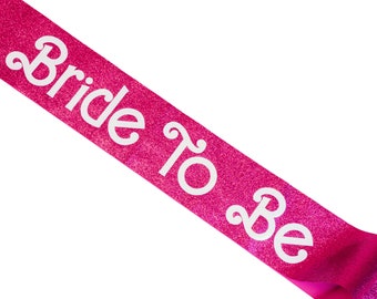 Hot Pink Bride to Be Sash, Glitter Hen Party Sash, Hen Party Sash, Bride to Be Sash, Hen Do Sash, Hen Night Sash, Hen Party Accessories