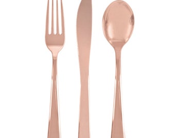 Rose Gold Cutlery Set | 18 Piece Set