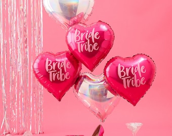 Bride Tribe Hen Party Heart Balloon Bundle