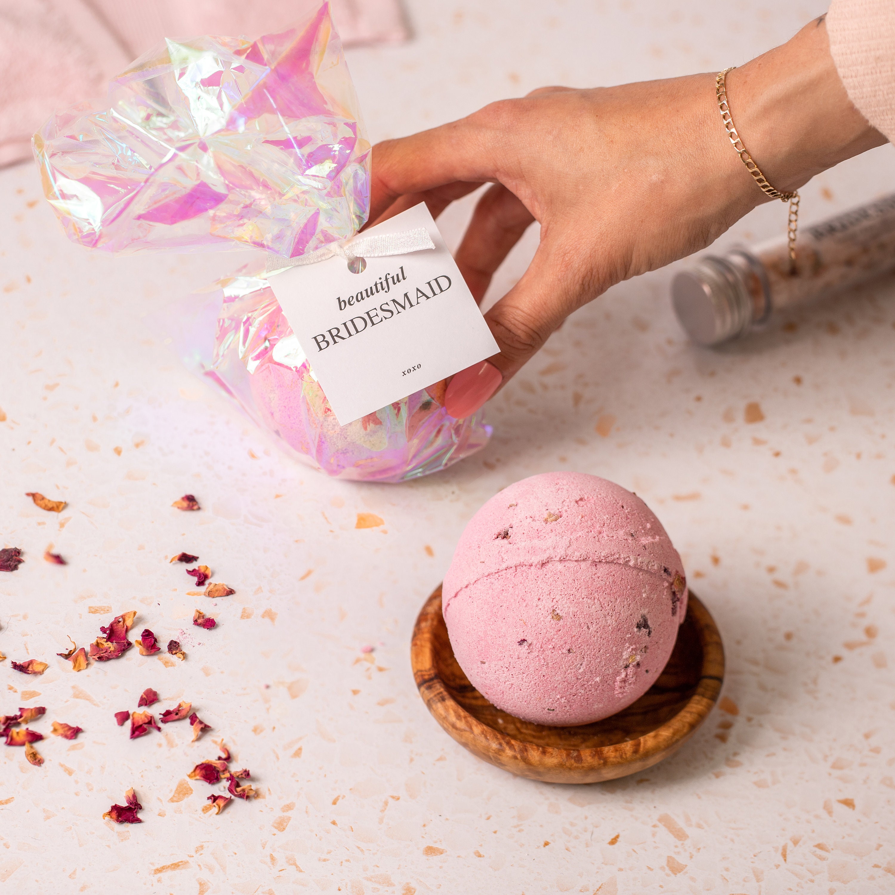 4 Willy Bath Bombs in Aroma Bomb Fragrance With Pink Glitter 