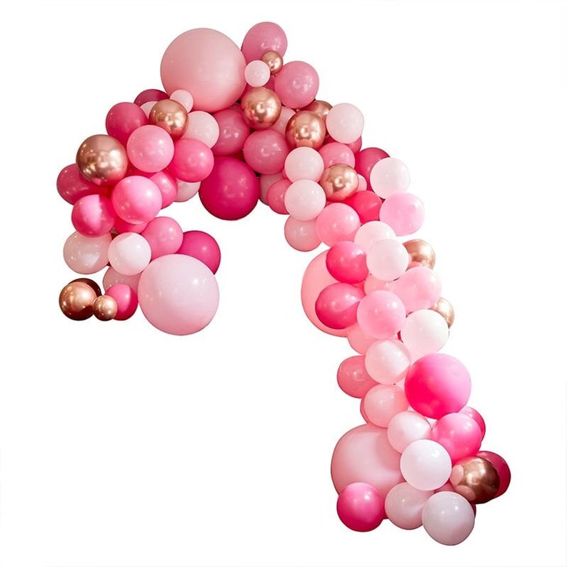 Pink Balloon Arch Kit Hen Party Balloons Hen Party Etsy UK