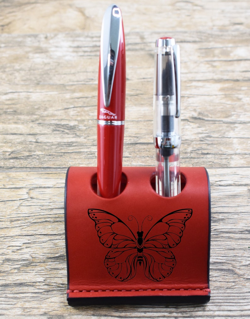 Pen Holder for Desk Executive Fountain Pen Case Green Etsy