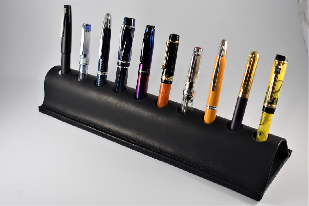 Fountain Pen Holder, Fountain Pen Stand, Single to 10 Desk Pen Holder, Pen Holder for Desk