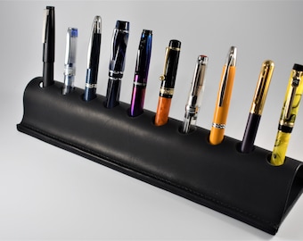 Fountain Pen Holder, Fountain Pen Stand, Single to 10 Desk Pen Holder, Pen Holder for Desk, Fountain Pen Case, Pen Holder Personalized