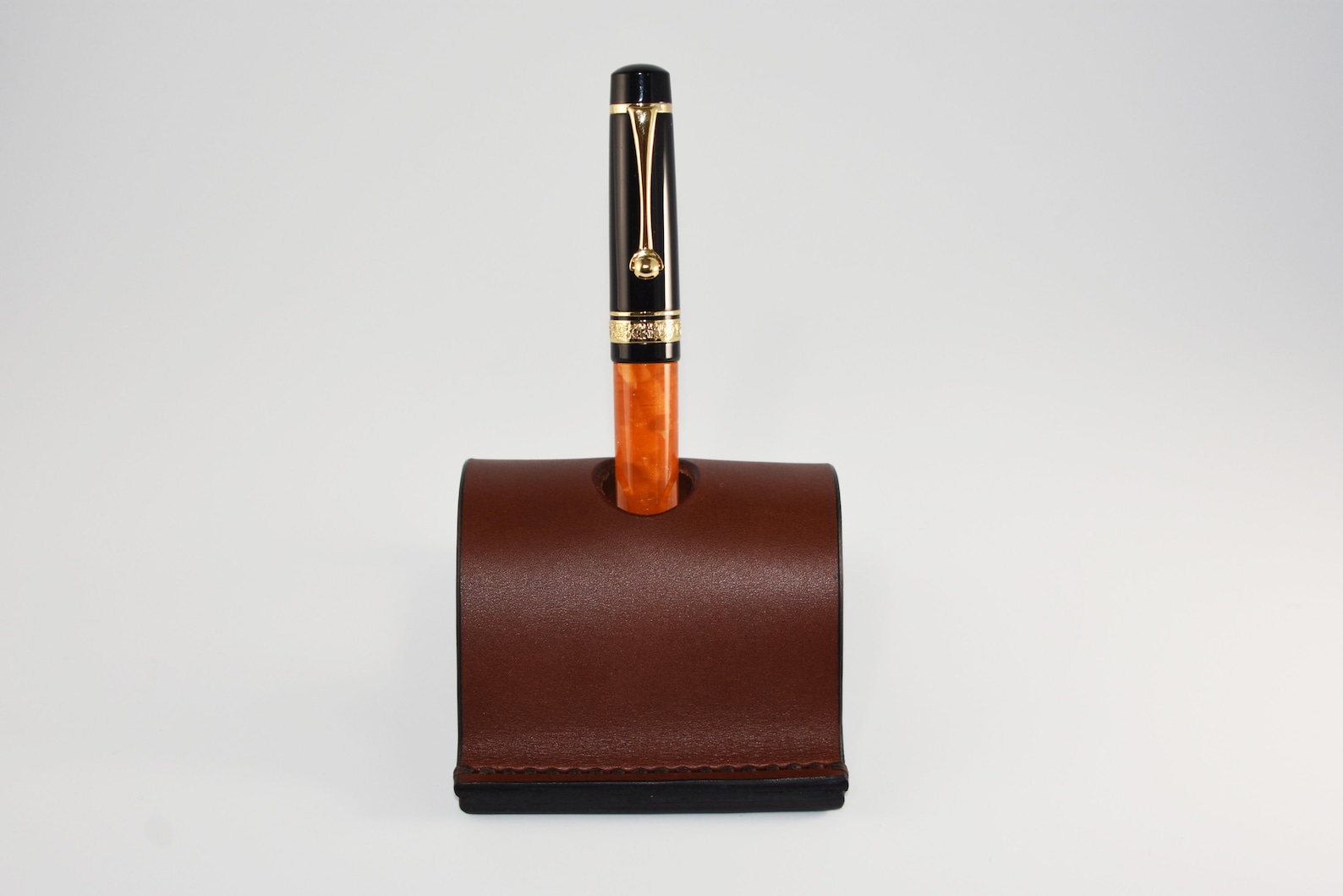 Fountain Pen Holder Fountain Pen Stand Leather Single Desk Etsy