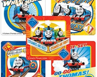 54 peice Train SHEET THOMAS STICKERS Card Making Party Favour Decoration