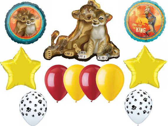 Lion King 11 Piece Balloon Bouquet Birthday Party Supplies Etsy