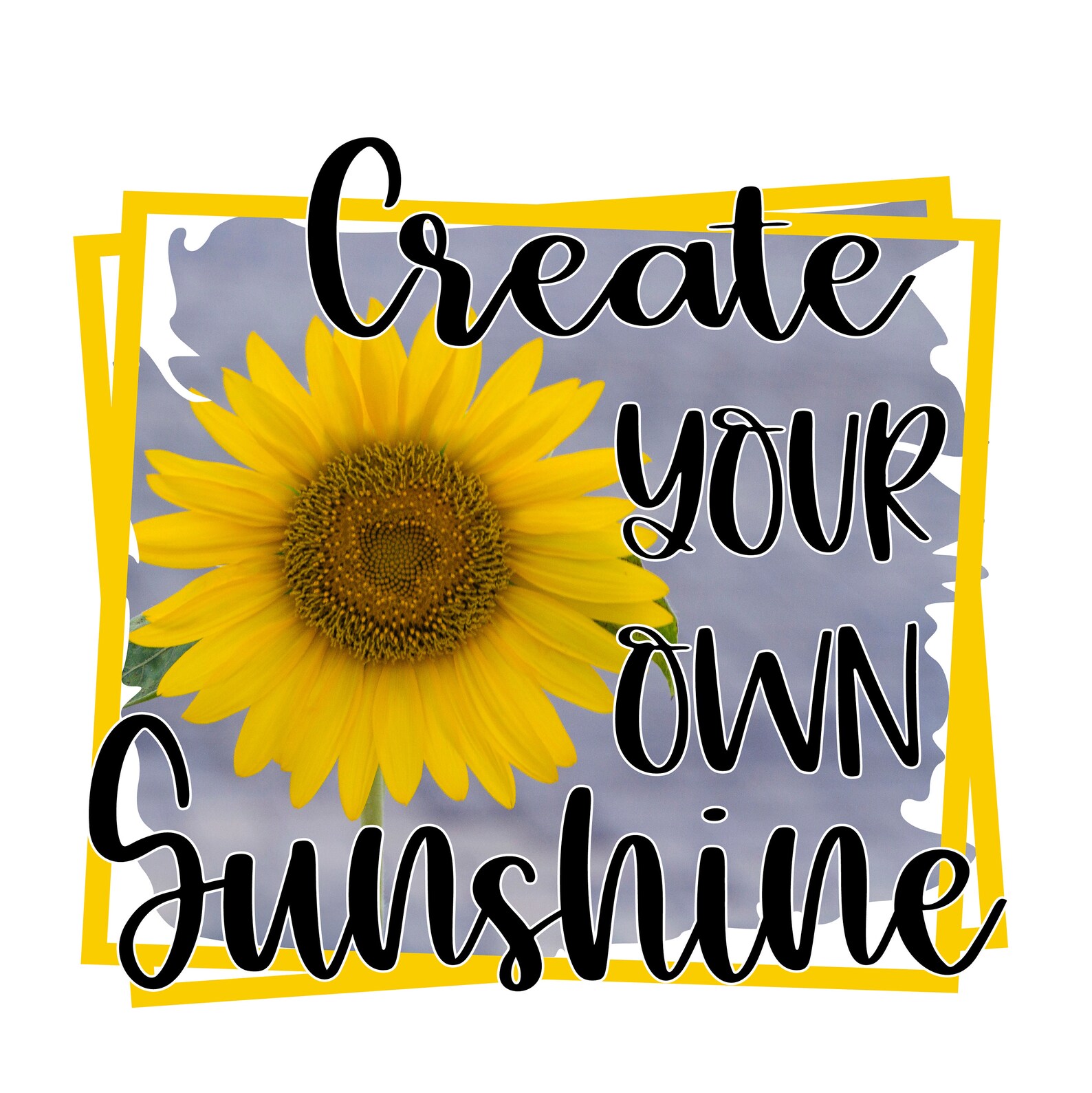 Sunflower Cardstock Round Cutouts Cardstock Circles Etsy