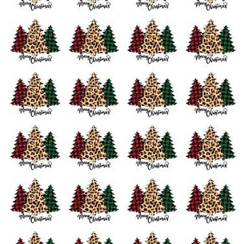 24 Merry Christmas STICKERS, Christmas Trees STICKERS, Envelope Seals, Labels, Thank You, Happy Mail, Small Shop, Christmas Card shops Seals