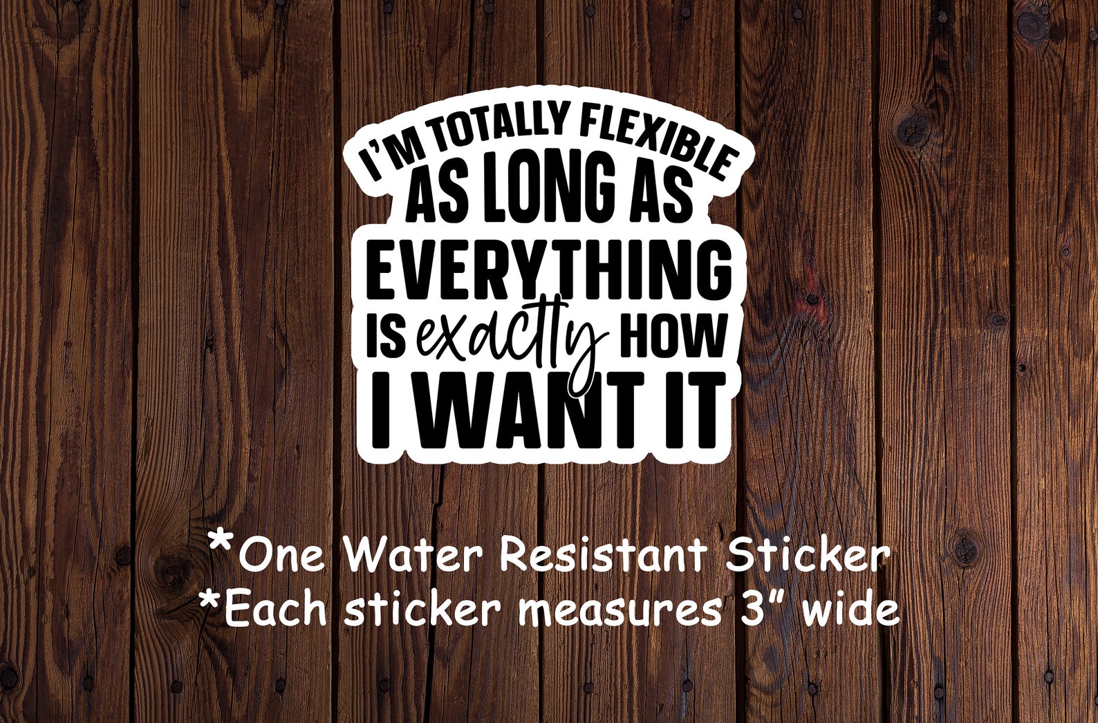 I'm Totally Flexible Sticker Funny Laptop Sticker Water Etsy