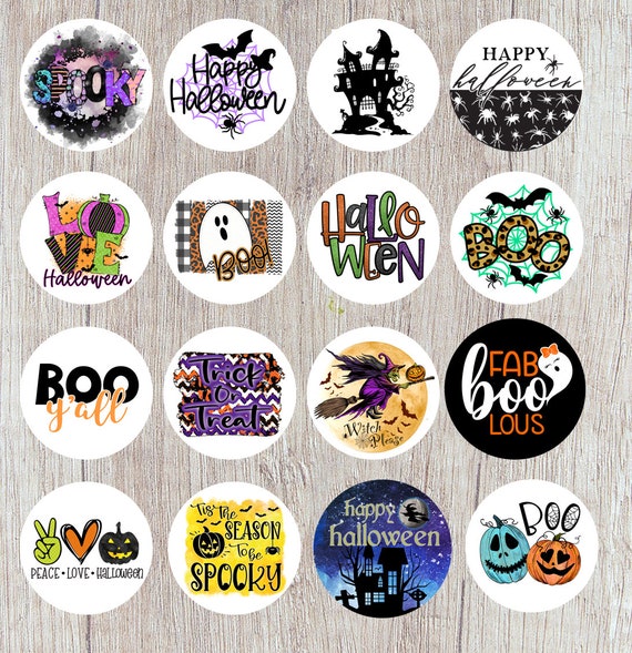  Freshie Fall Halloween Cardstock Cutouts Rounds 3” in