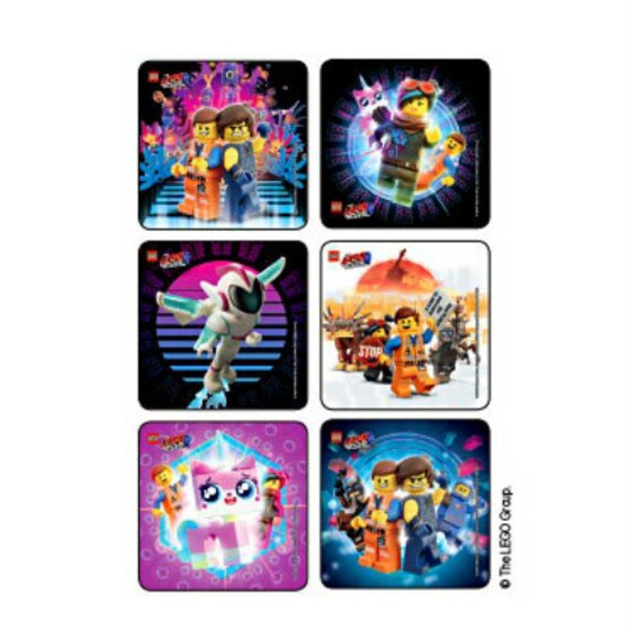 25 Lego Movie 2 Stickers Party Favors Supplies For Birthday Etsy