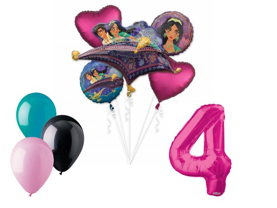 Aladdin Balloon Bouquet 4th Birthday Party Supplies Decoration Etsy