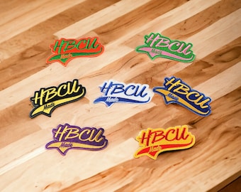HBCU MADE 3&quot;X 1.7/8&quot; iron-on patch