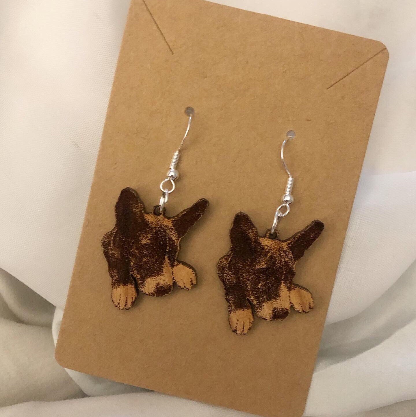 Custom dog earrings dangle pet photo gifts personalized Etsy