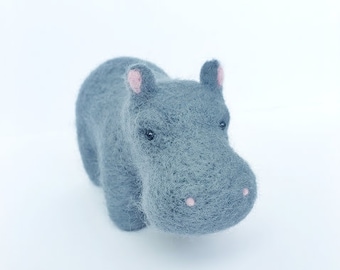 Needle Felted Hippopotamus