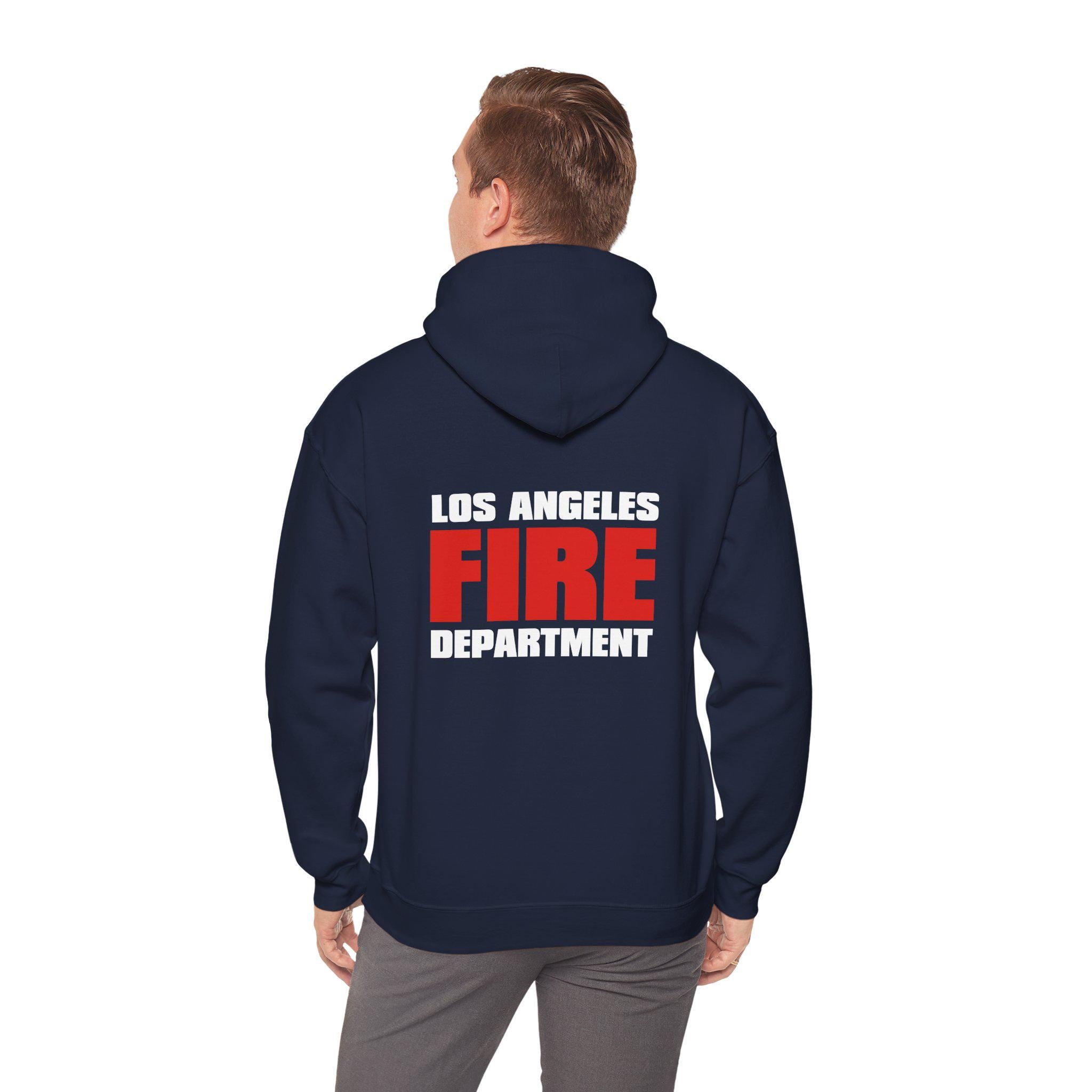 LAFD Logo Front & Back Hoodie - Etsy