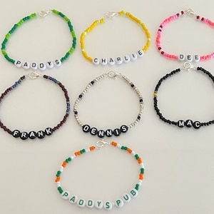 Always Sunny Themed Beaded Bracelets