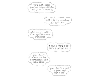 Buddie Quote Sticker Pack 2