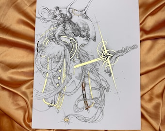 Death By Decadence - Golden Print