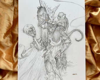 Maiden of Death - Golden Print