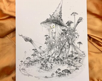 Le jardin de la magie - Impression dorée