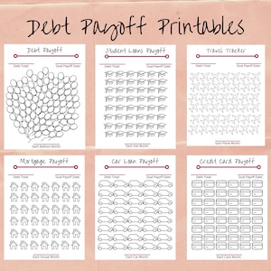 Debt Payoff, DEBT Tracker, Debt Printables, Debt Tracker Imprimible