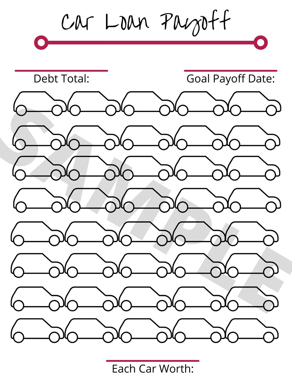 DEBT Payoff, DEBT Tracker, Debt Printables, Debt Tracker Printable - Etsy
