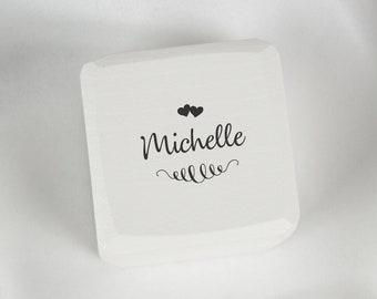 Engagement Ring Box, White Proposal Ring Box, Wooden ring box, Wedding proposal box, Custom made ring box, Personalized Ring Box