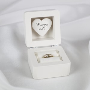 Engagement Ring Box, Proposal Ring Box, Marry Me Ring Box