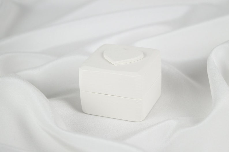 White Engagement Ring Box, Proposal Ring Box, White Ring Box, Custom Engagement Ring Box, Personalized Ring Box image 8