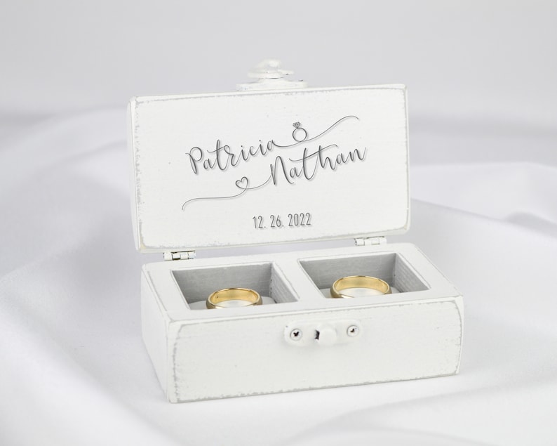 Ring box for wedding ceremony, Wedding ring holder, Wedding ring box for ceremony