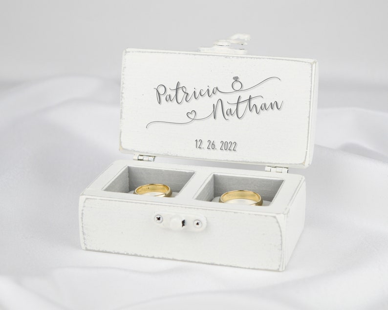 Ring box for wedding ceremony, Wedding ring holder, Wedding ring box for ceremony
