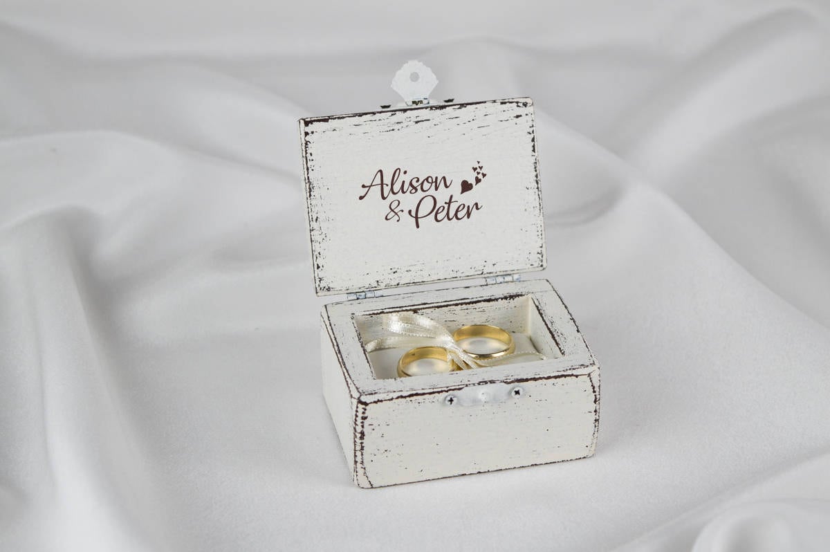 Wedding Ring Box, Vintage Ring Box, Engagement Ring Box