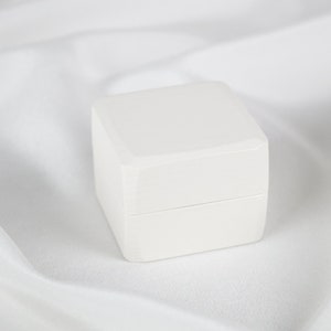 White Engagement Ring Box, Proposal Ring Box, White Ring Box, Custom Engagement Ring Box, Personalized Ring Box image 7