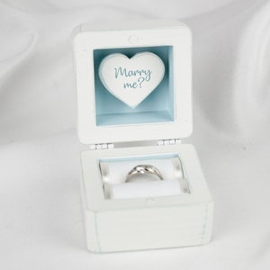 Proposal Ring Box, Personalized Engagement Ring Box, Marry me ring box