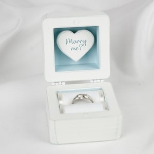 Proposal Ring Box, Personalized Engagement Ring Box, Marry me ring box