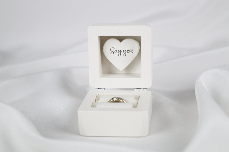 Engagement Ring Box, Proposal Ring Box, Marry Me Ring Box