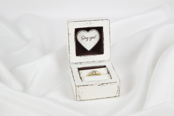 Custom Made Engagement Ring Box Vintage Wedding Proposal Ring | Etsy