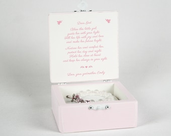 Personalized Keepsake Box: Baptism Gift for Girl, First Communion
