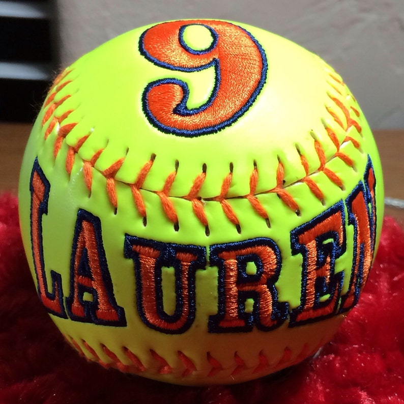 Customized Softballs & Baseballs Etsy