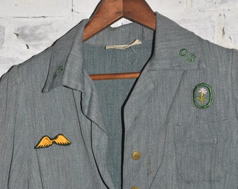 Vintage 1930’s Los Angels Girl Scout Workwear Merit Badges Vintage Uniform Small Size