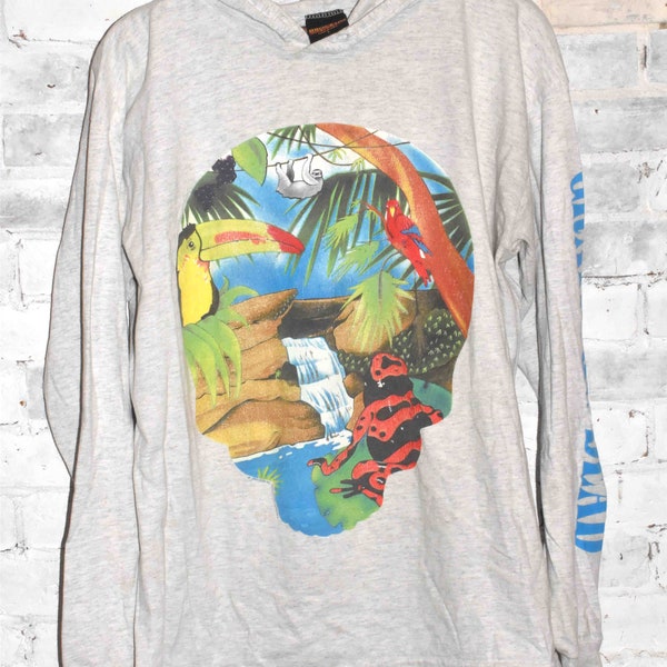 Vintage GRATEFUL DEAD Animals Skull Dead 1980’s T-Shirt Sweatshirt Brockum Worldwide Made in USA Size Large