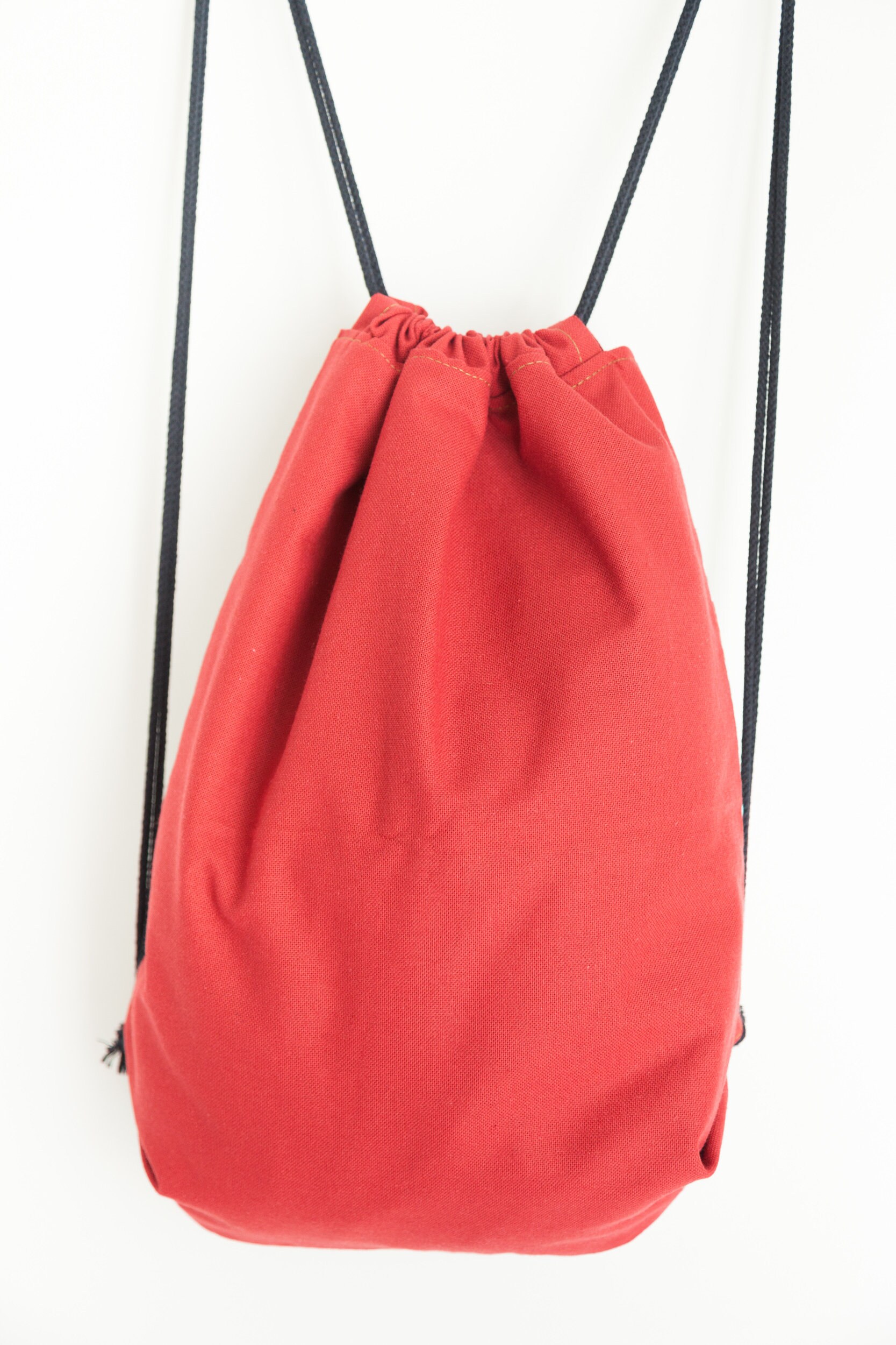 Fabric string backpacks for summer Drawstring light Etsy