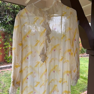 Vintage Western Boho Sheer Long Dress
