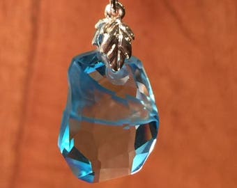 Swarovski Crystal Divine Rock Sparkling Pendant, Aquamarine