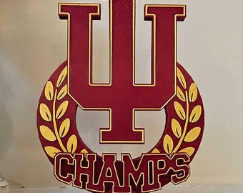 Indiana 2026 Championship Trophy – 3D Printed Fan Decor - Father's Day Gift for Fans