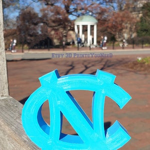 UNC Tar Heels Carolina Gift Idea - NC Logo - Office Decor - Tarheel fans - 3D Printed